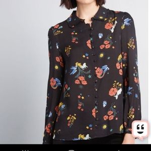 Modcloth thoroughly ladylike blouse Xl never worn